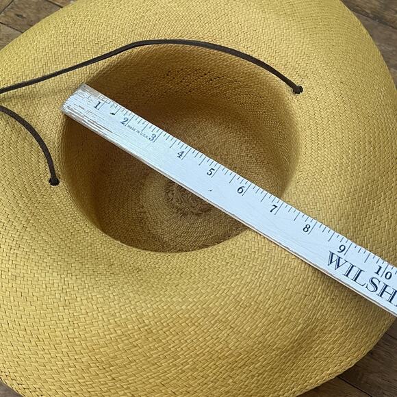 Panama Straw Sun Hat Women\'s Yellow 15\